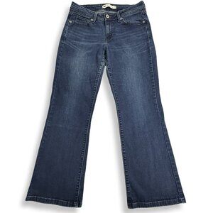 Levi's 529 Jeans Womens 12S Curvy Bootcut Stretch Blue Denim Mid Rise 30x29